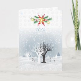 20XX Neujahr Weihnachtsschnee Fairy Tale Kunstkuns
