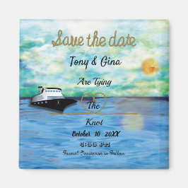20XX Schiffswatercolor Save the Date Magnet