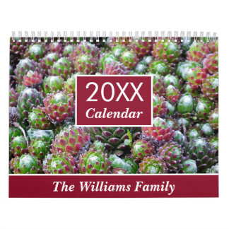 20XX Succulents Lovers Garden Personalisiert Monat Kalender