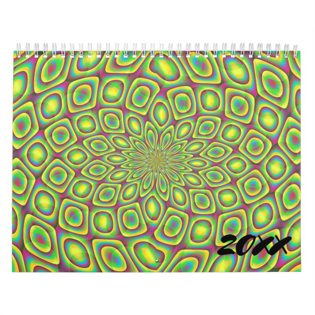 20xx Trippy Abstrakte Geometrische Kunst Kalender (Titelbild)
