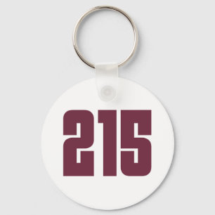 215 Philly Area Code Schlüsselanhänger