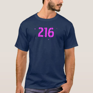 216 Ortsnetzkennzahl-Shirt Cleveland T-Shirt
