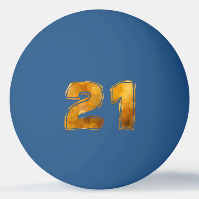 21. 21. Geburtstag Tischtennisball (Rückseite)