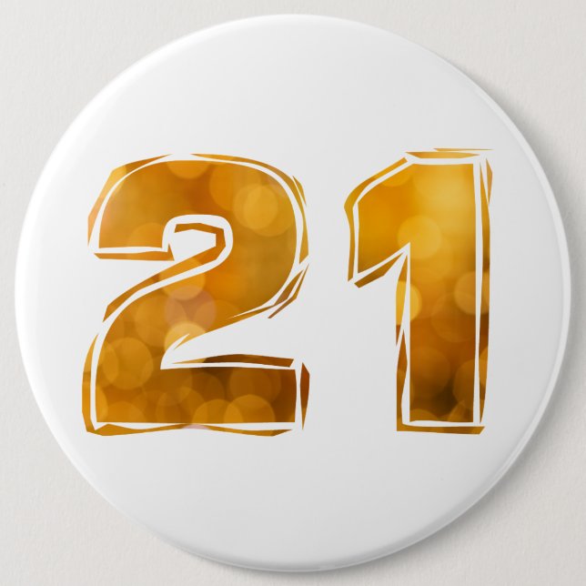 21 21st Geburtstag Button (Vorderseite)