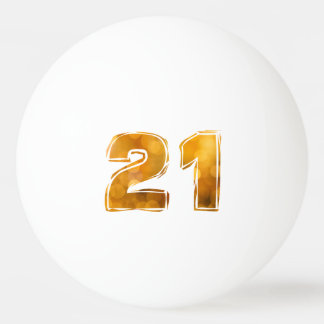 21 21st Geburtstag Tischtennisball