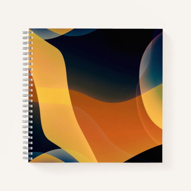 21,6 cm x 21,6 cm Spiralnotizblock Notizbuch (Vorderseite)