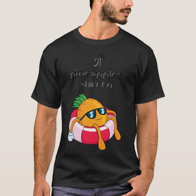 21 Ananas Shirt co. Große Ananas-Familie (Vorderseite)