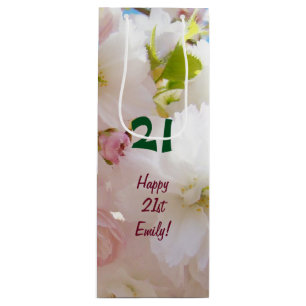 21 anniversaires d'anniversaire de sacs de cadeau