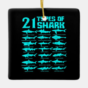 21 Biologische Geschenke für Haiarten Keramikornament