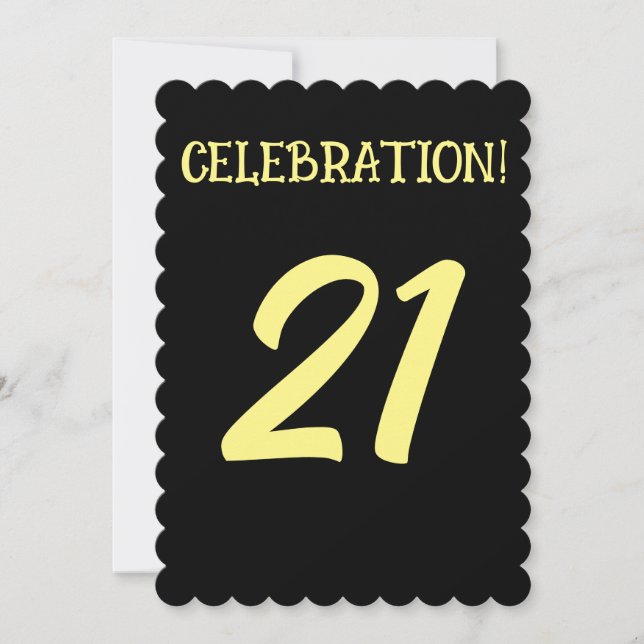 21. BIRTHDAY ALTER 21 PARTY CUSTOM Einladungen (Vorderseite)