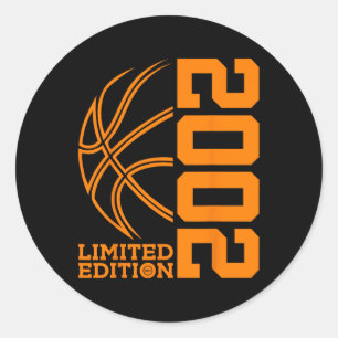 21. BIRTHDAY BASKETBALL LIMITED EDITION 2002 RUNDER AUFKLEBER
