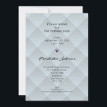21. Birthday Light Blue Imitate Falten Einladung<br><div class="desc">21. Geburtstag Light Blue Fds_______Smart und klassische Geburtstagskarte mit einem geometrischen,  modernen Stil,  ist einfach zu personalisieren mit einer zarten hellblauen Farbe.</div>