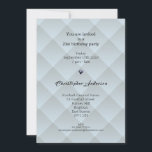 21. Birthday Light Blue Imitate Falten Einladung<br><div class="desc">21. Geburtstag Light Blue Fds_______Smart und klassische Geburtstagskarte mit einem geometrischen,  modernen Stil,  ist einfach zu personalisieren mit einer zarten hellblauen Farbe.</div>