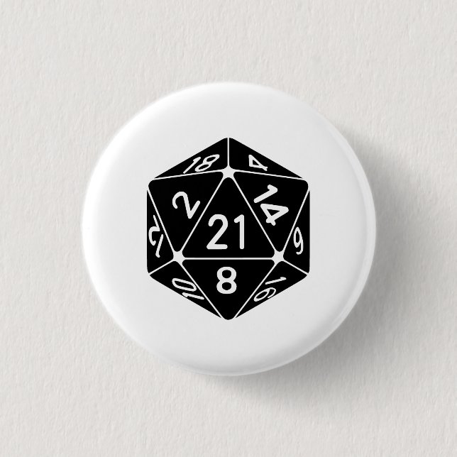 21 die mit Seiten versehener 21. FantasieGamer des Button (Vorderseite)