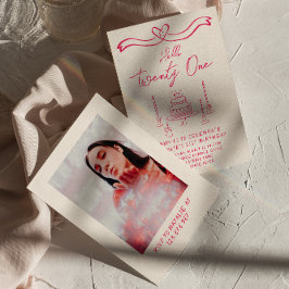 21. Doddle Cake Hallo 21 Foto Geburtstag Einladung