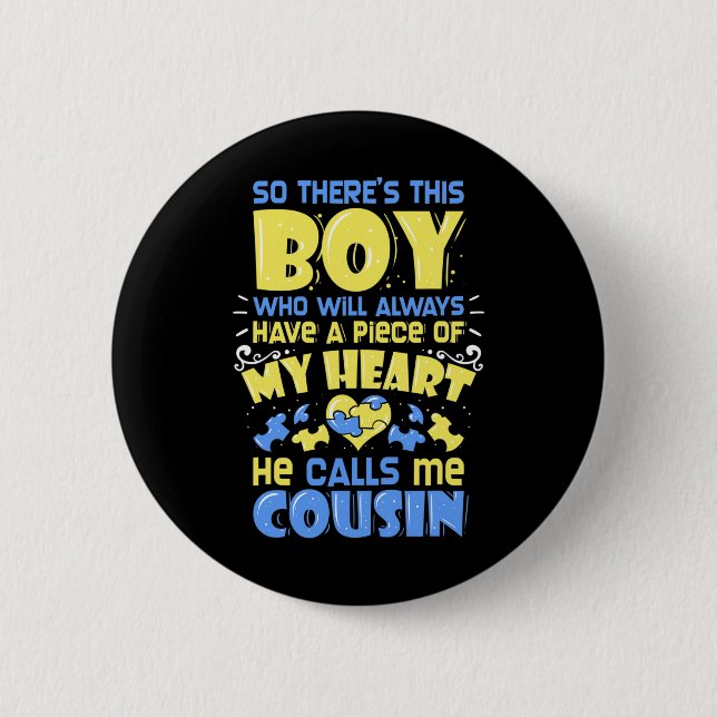 21 - Down Syndrome Awareness Cousin Button (Vorderseite)