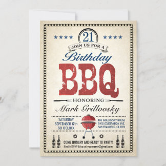21. Einladungen zur GRILLEN zum Geburtstag