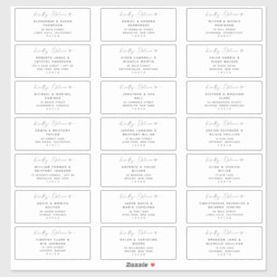 21 Étiquettes de adresse Mariages modernes