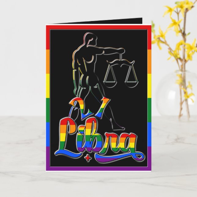 🌈 21 & Fabulous Gay Libra Geburtstagskarte 🎉 Karte (Gelbe Blume)