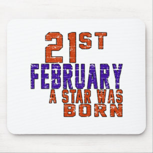 21. Februar war ein Stern geboren Mousepad