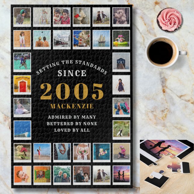 21. Geburtstag 2005 Familien Erinnerungen Foto Col (2005 jigsaw on a marble background.)