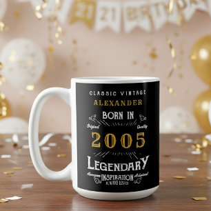 21. Geburtstag 2005 Legendär Retro Kaffeetasse