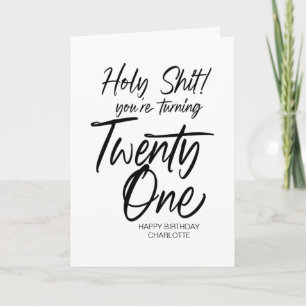 21. Geburtstag 21. Geburtstag Karte