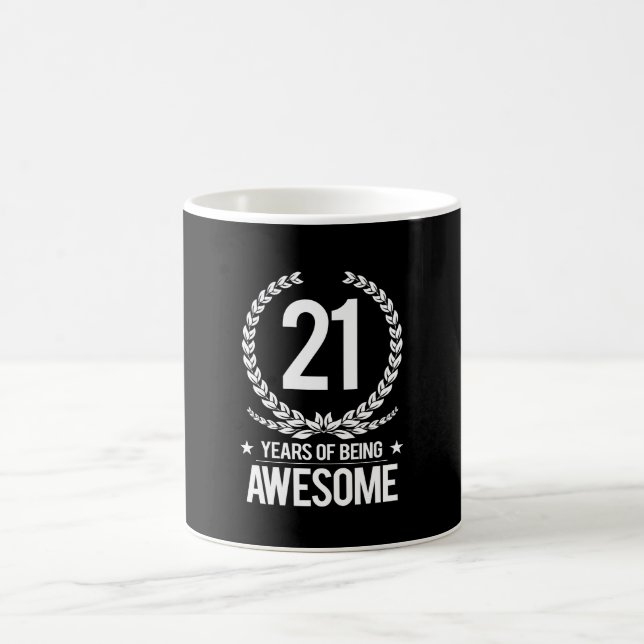 21. Geburtstag (21 Jahre des Seins fantastisch) Kaffeetasse (Mittel)