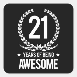 Happy Birthday Karte Mit 21 Geburtstag Und 21 Jahre