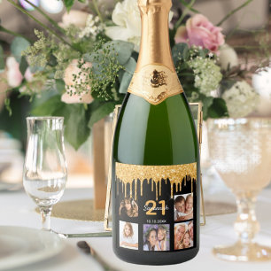 21. Geburtstag benutzerdefiniertes Foto Glitzer Sc