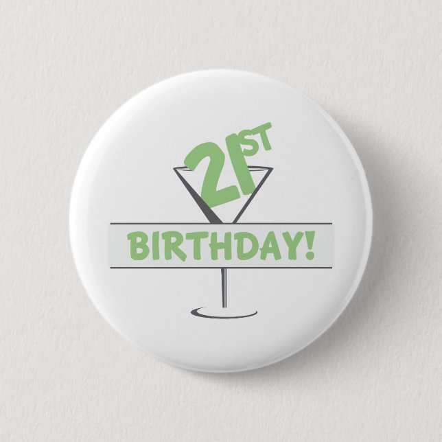 21. Geburtstag! Button (Vorderseite)