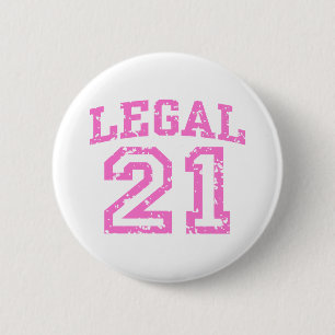 21. Geburtstag Button