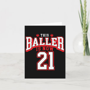 21. Geburtstag Bysketbyll Lover 21 Jahre alter Tag Karte
