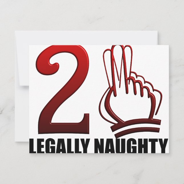 21. Geburtstag Einladung (Vorderseite)