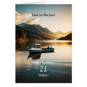 21. Geburtstag Fischen von einem Boot