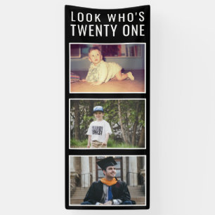 21. Geburtstag Foto Banner