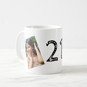 21. Geburtstag FOTO Tasse