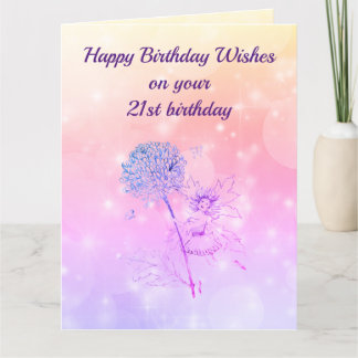21. Geburtstag Gruß Karte