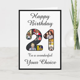 21. Geburtstag Happy 21 Vorlage für benutzerdefini
