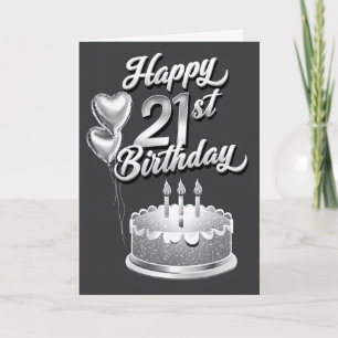 21. Geburtstag Karte