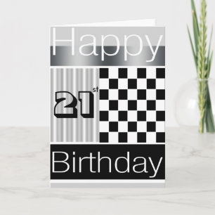 21. Geburtstag Karte