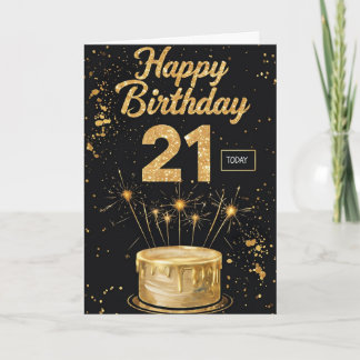 21. Geburtstag Karte