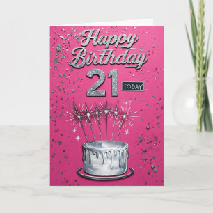 21. Geburtstag Karte