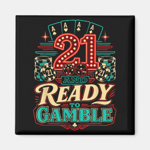 21. Geburtstag Las Vegas 21 Jahre Vegas Magnet