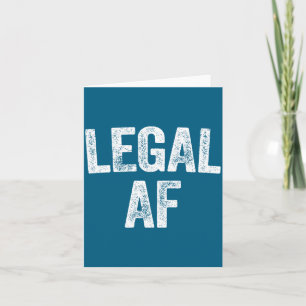 21. Geburtstag Legal Af Langarmshirt Karte