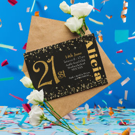 21. Geburtstag, moderne, einfache Typografie, 22. Einladung