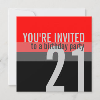 21. Geburtstag Party Einladungen