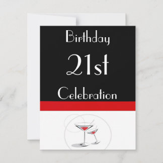 21. Geburtstag Party Personalisierte Einladung