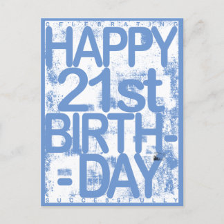 21. Geburtstag Postkarte