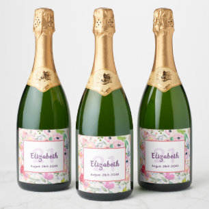 21. Geburtstag romantische, wasserfarbene, rosa Bl